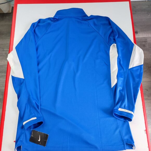 NWT Nike basketball training shirt women's size M blue white mesh on the side - Picture 3 of 14